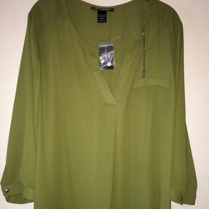 Olive green blouse
